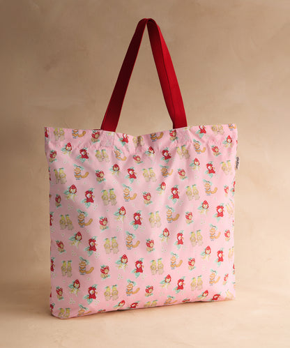 ラージ フォルダウェイ トートバッグ Friendly Fruit
