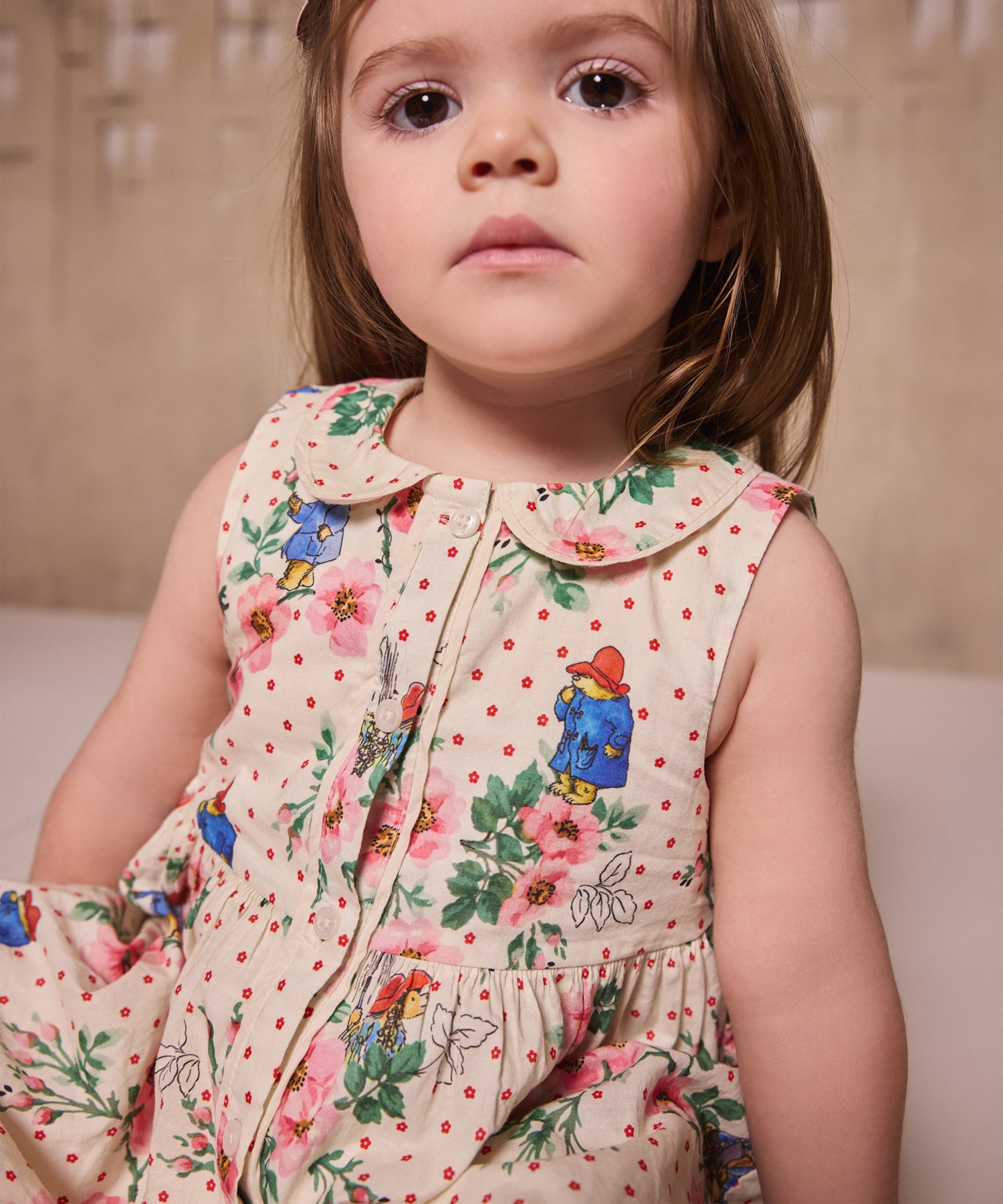 かどま様　Ballsey 赤系花柄ノースリーブワンピース パディントン ノースリーブ ワンピース Paddington Blossom | Cath