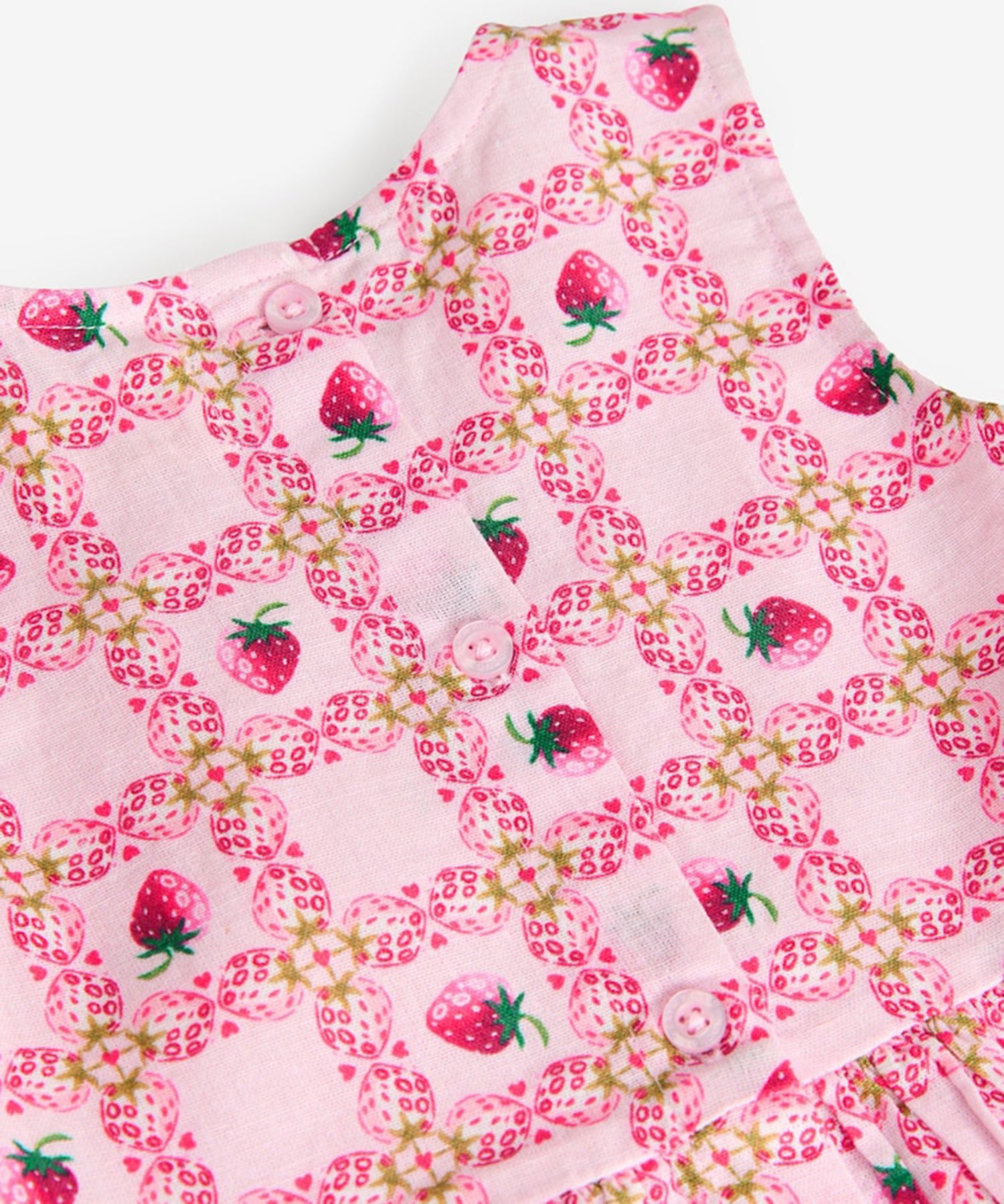 キッズ ペプラム トップス & パンツ セット Strawberry Check | Cath