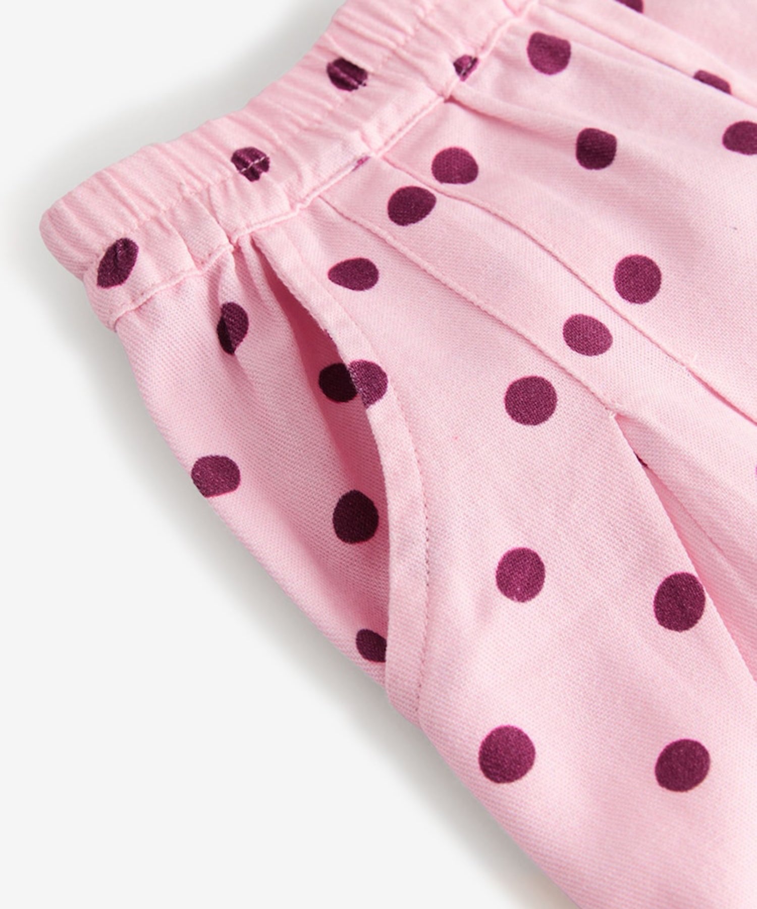 キッズ ペプラム トップス & パンツ セット Strawberry Check