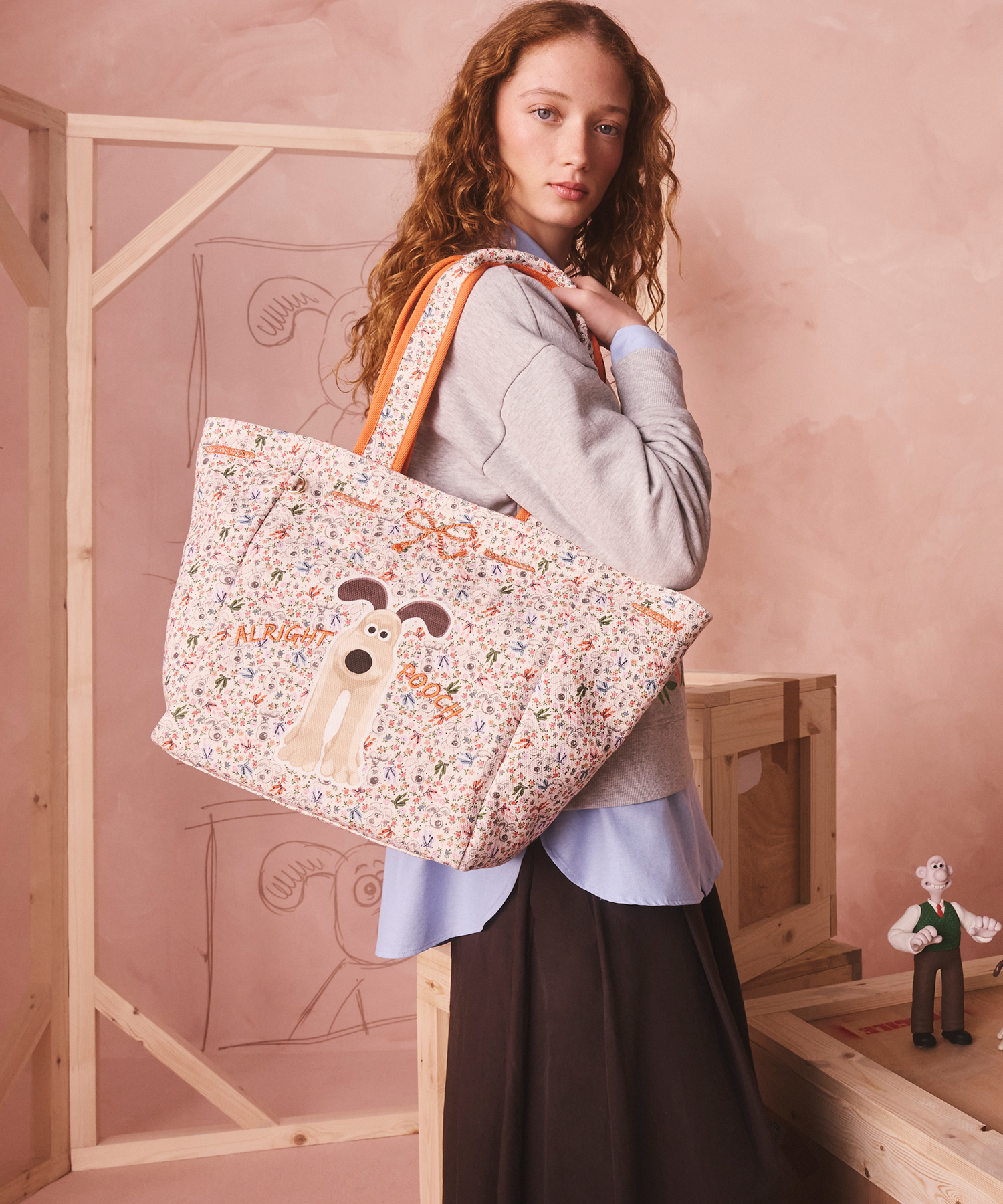 Wallace & Gromit シティ トートバッグ Tied in a Bow