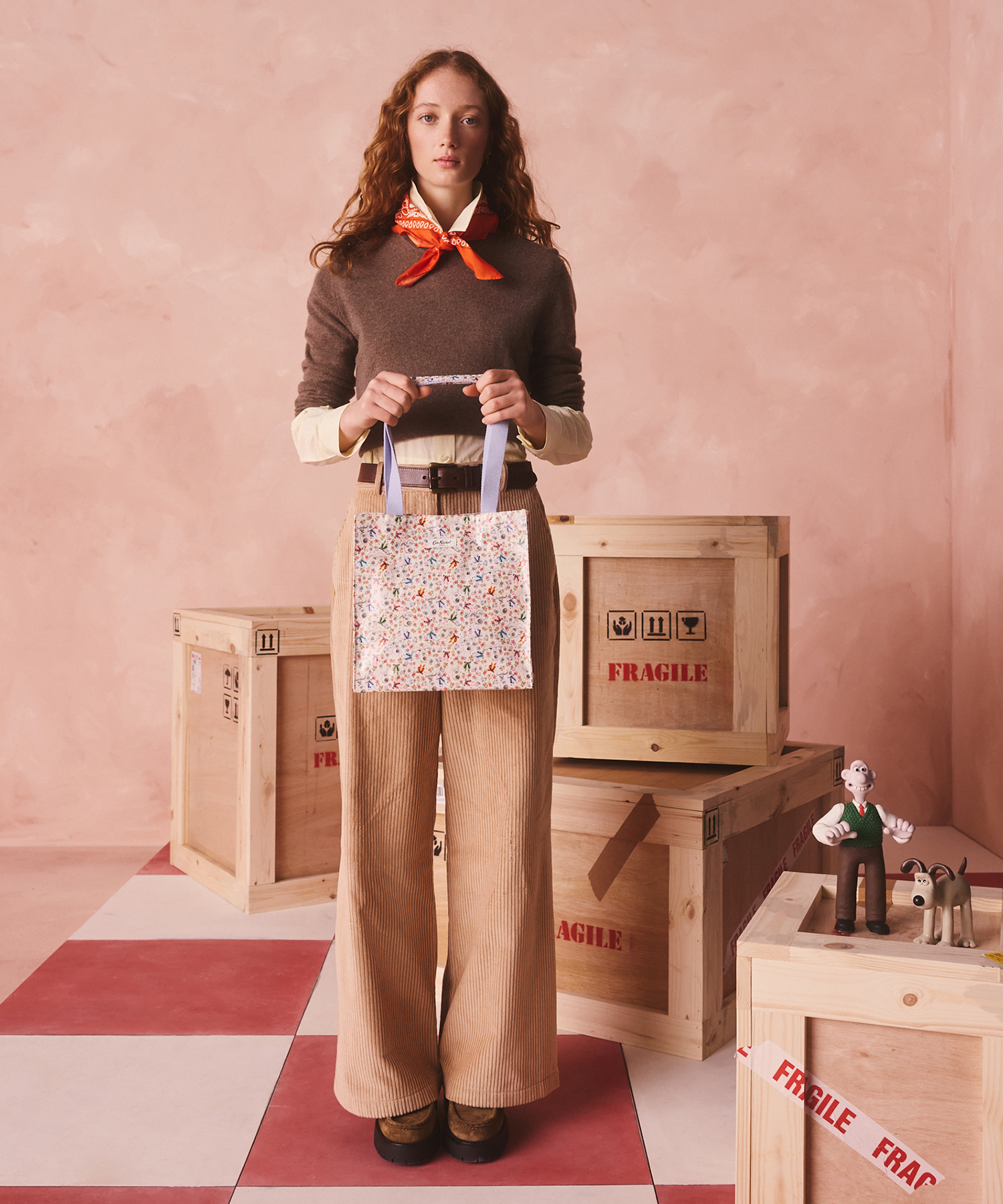 Wallace & Gromit ミディアム ブックバッグ Tied in a Bow