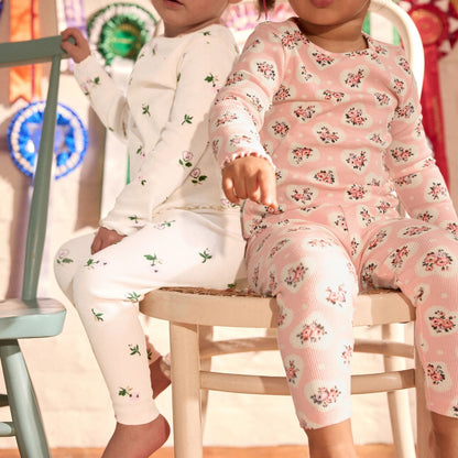 キッズ レギンス 3枚セット Pink Floral