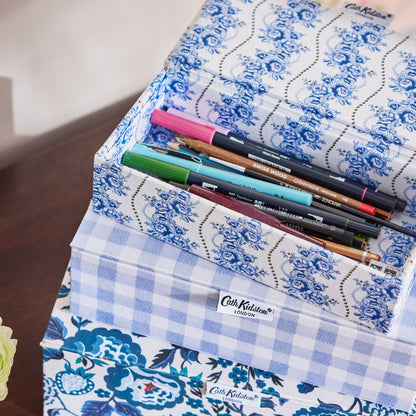 ストレージボックス 3点セット Blue