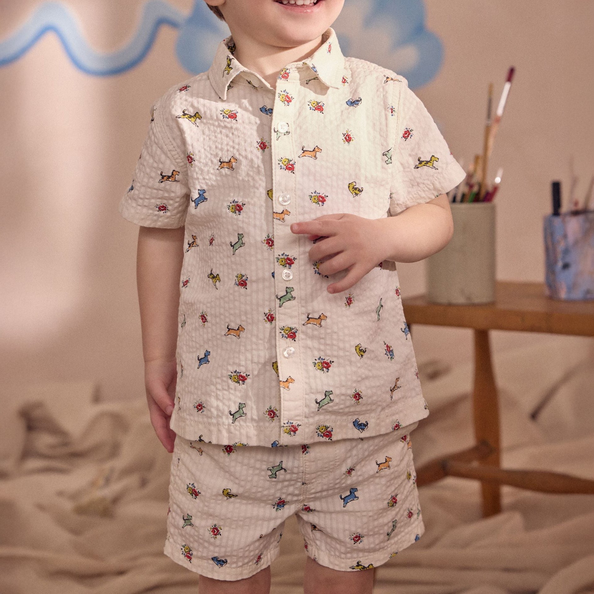 キッズ シャツ＆ショートパンツセットBillie&Friends | Cath Kidston