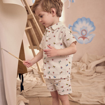 キッズ シャツ＆ショートパンツセットBillie&Friends