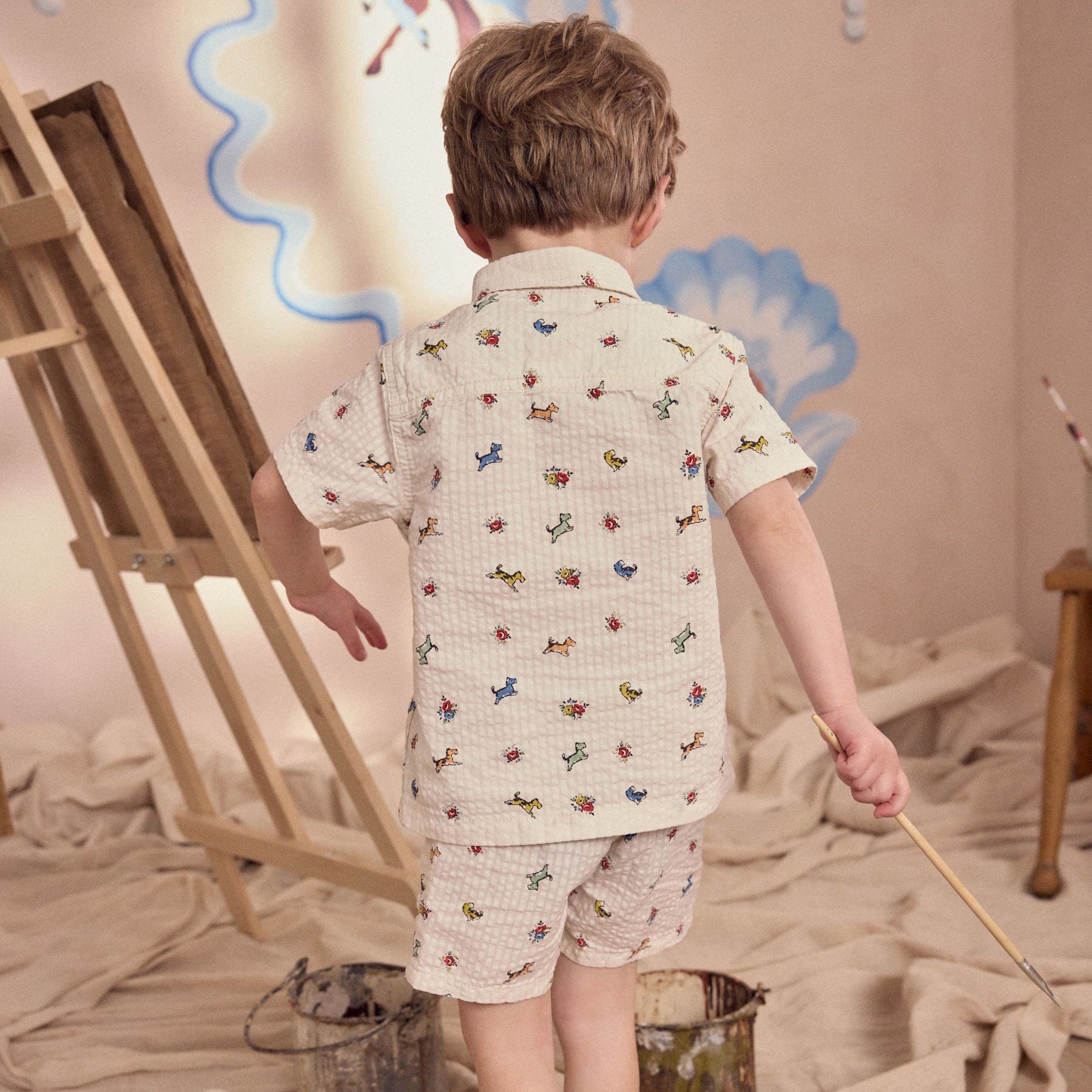 キッズ シャツ＆ショートパンツセットBillie&Friends