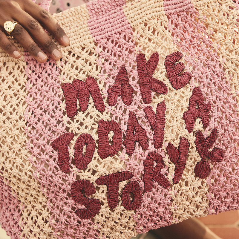 ビーチバッグ Cath Stripe