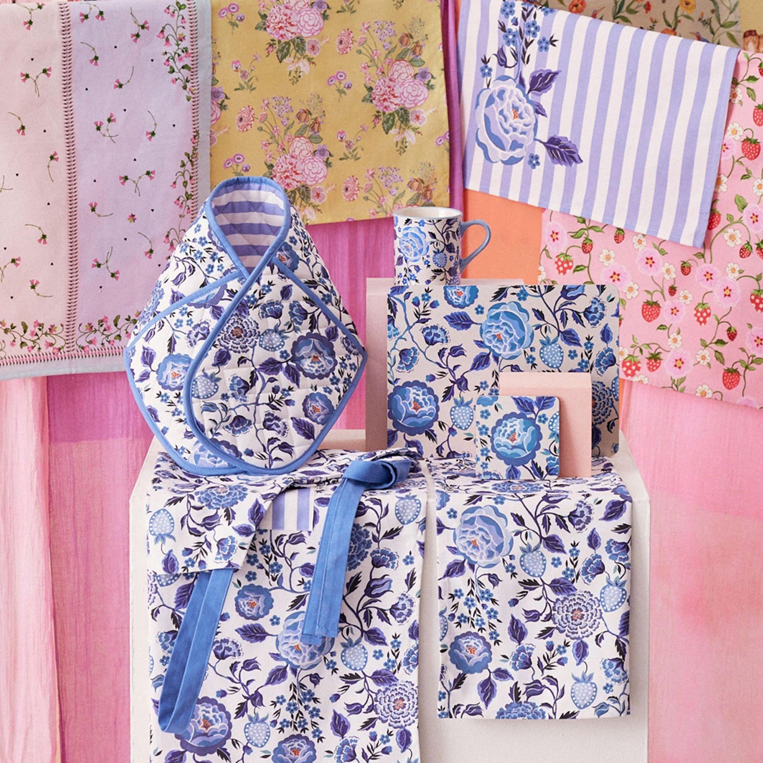 キャスキッドソン　ティータオルセット　生地としても ティータオルセット 2PK | Cath Kidston 日本公式オンライン