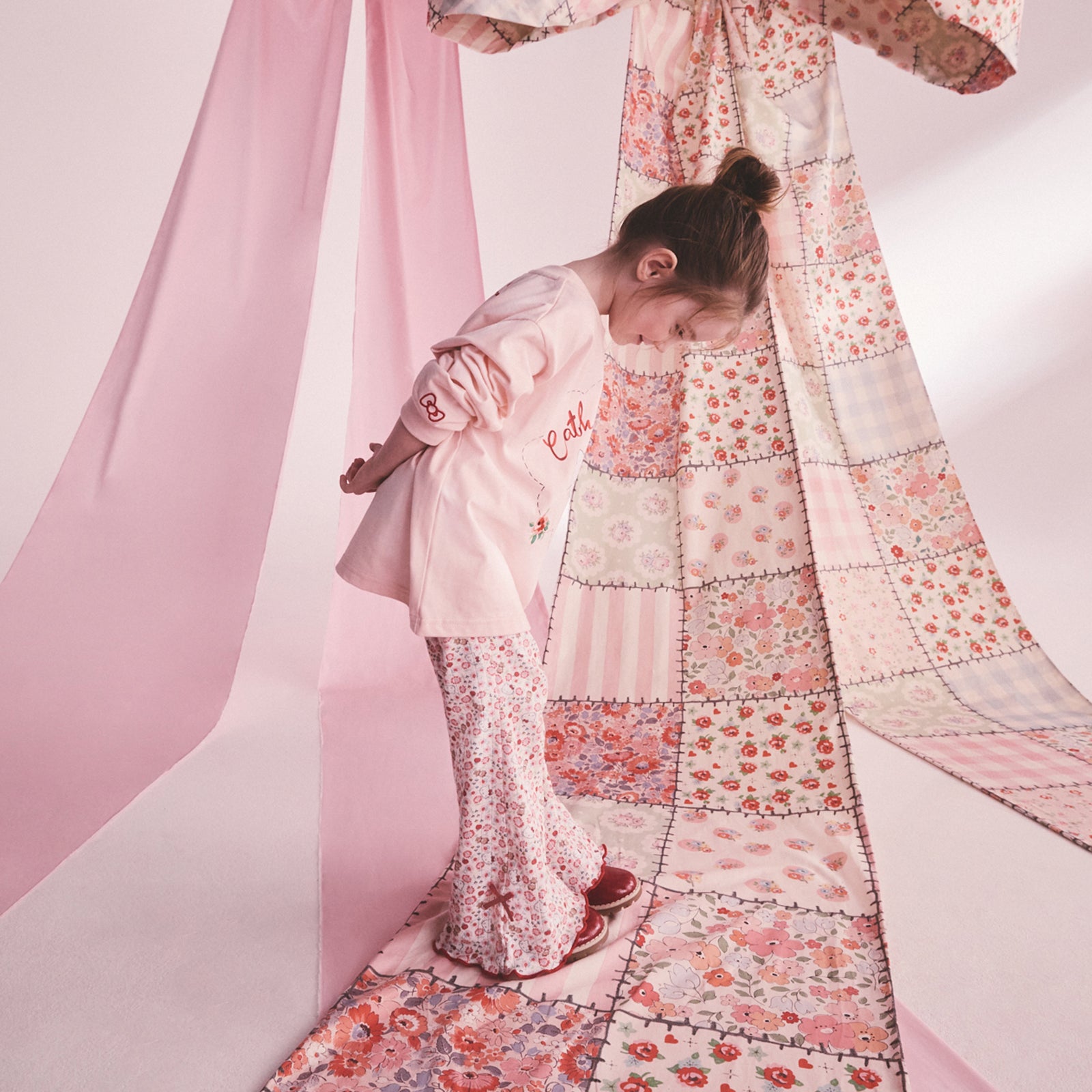 Cath Kidston × Hello Kitty　キッズ ロングパンツ Ditsy