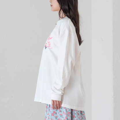 ロングスリーブTシャツ Ribbon Floral