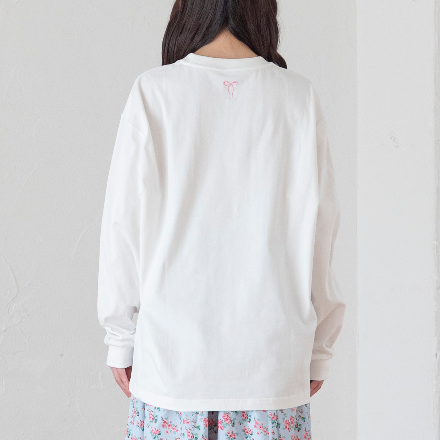 ロングスリーブTシャツ Ribbon Floral