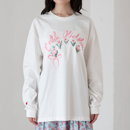 ロングスリーブTシャツ Ribbon Floral