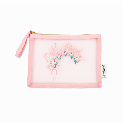 メッシュポーチ Ribbon Floral