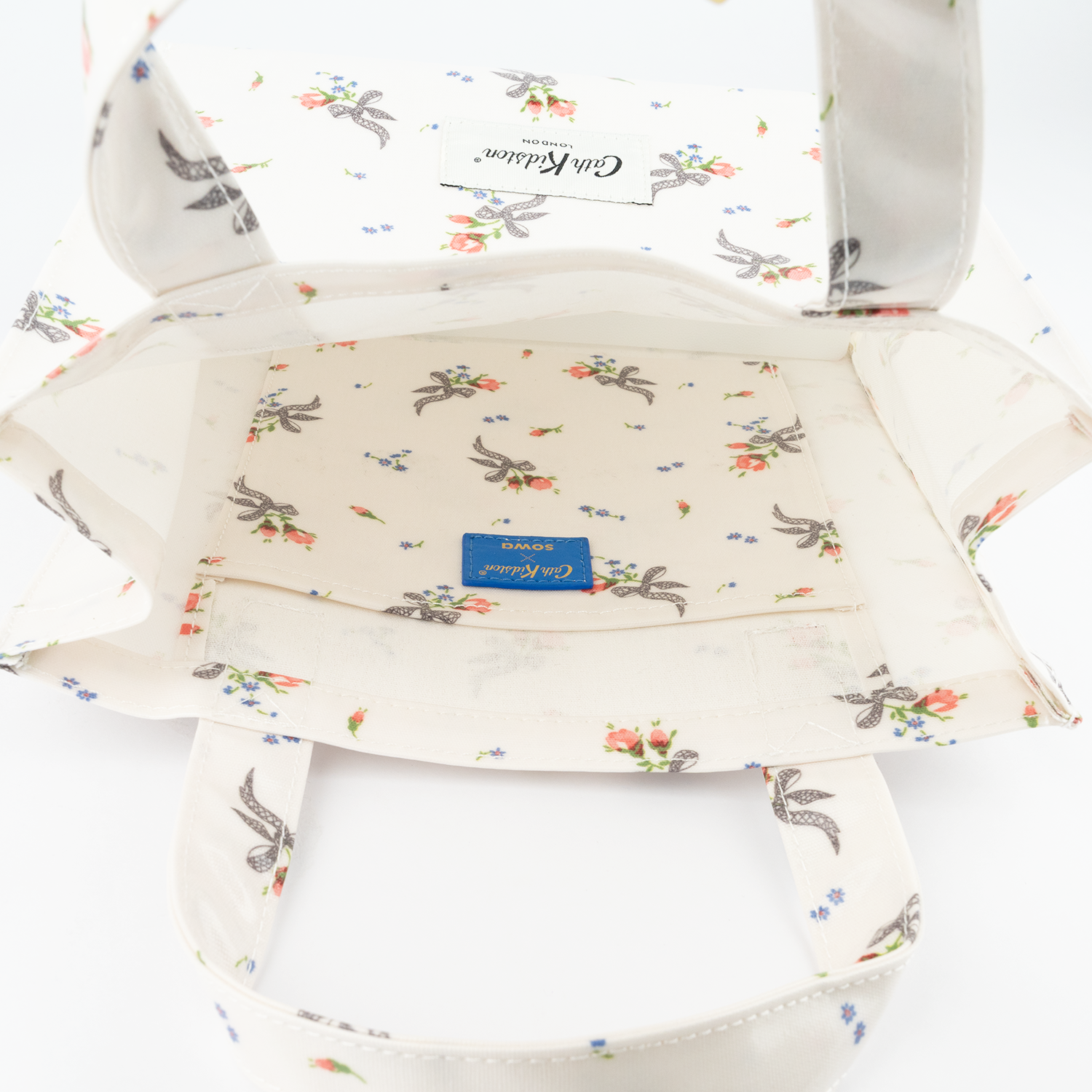 CK×sowa マチ付きバッグ Floating Lace Bows