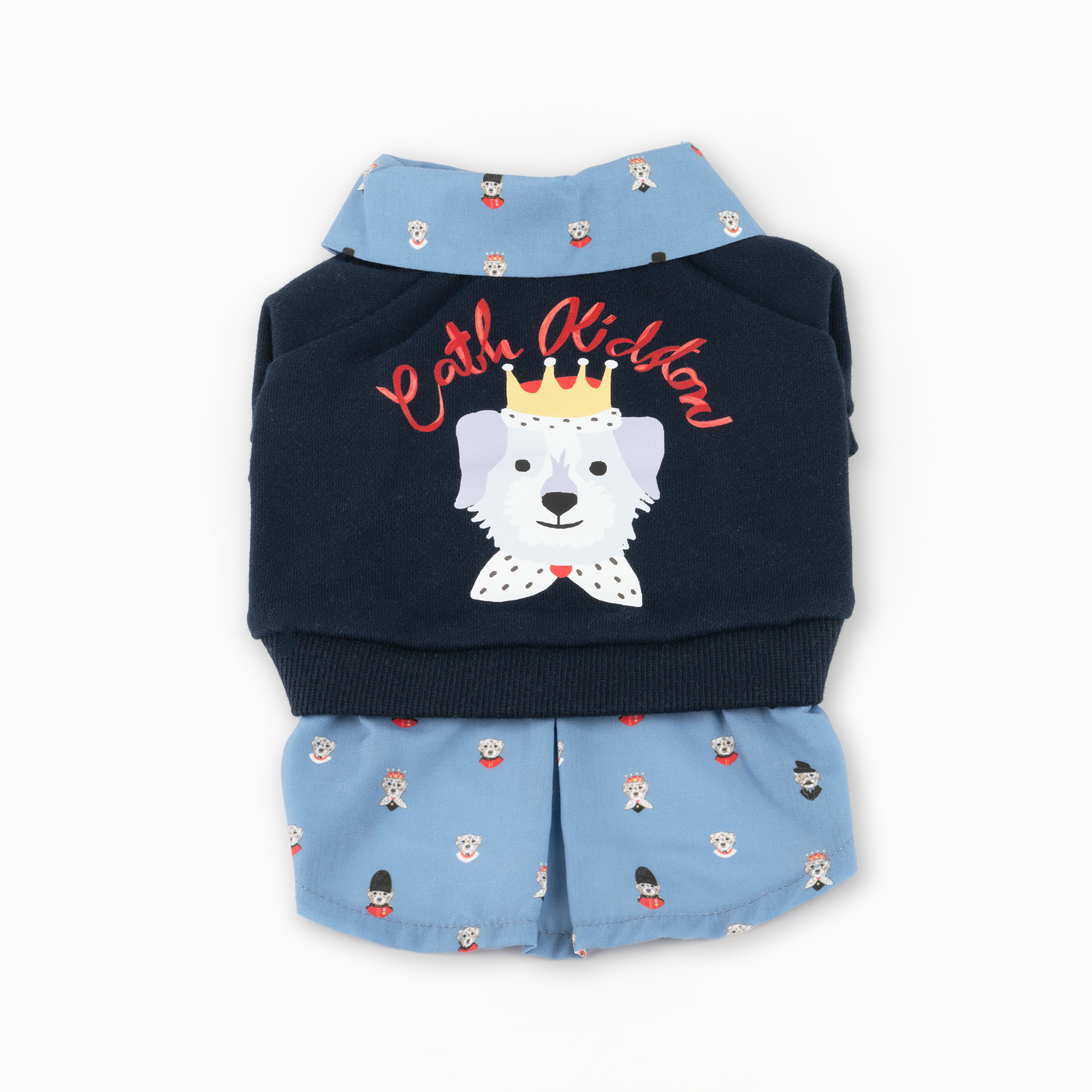 【Dog】シャツドッキングスウェット Dog Heads