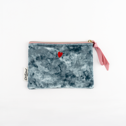 ベロアフラットポーチ