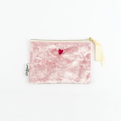 ベロアフラットポーチ