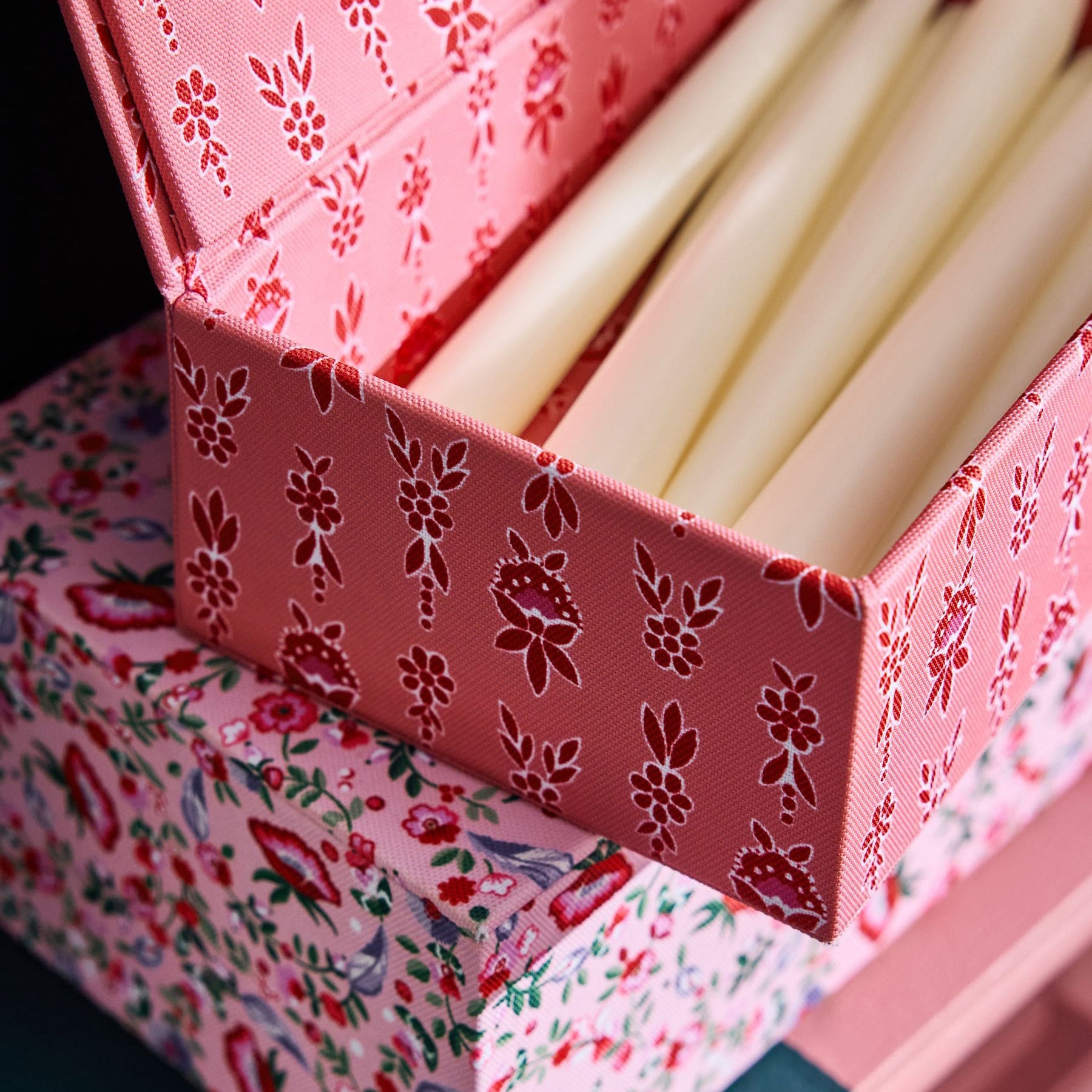 ストレージボックス 3個セットPink Floral