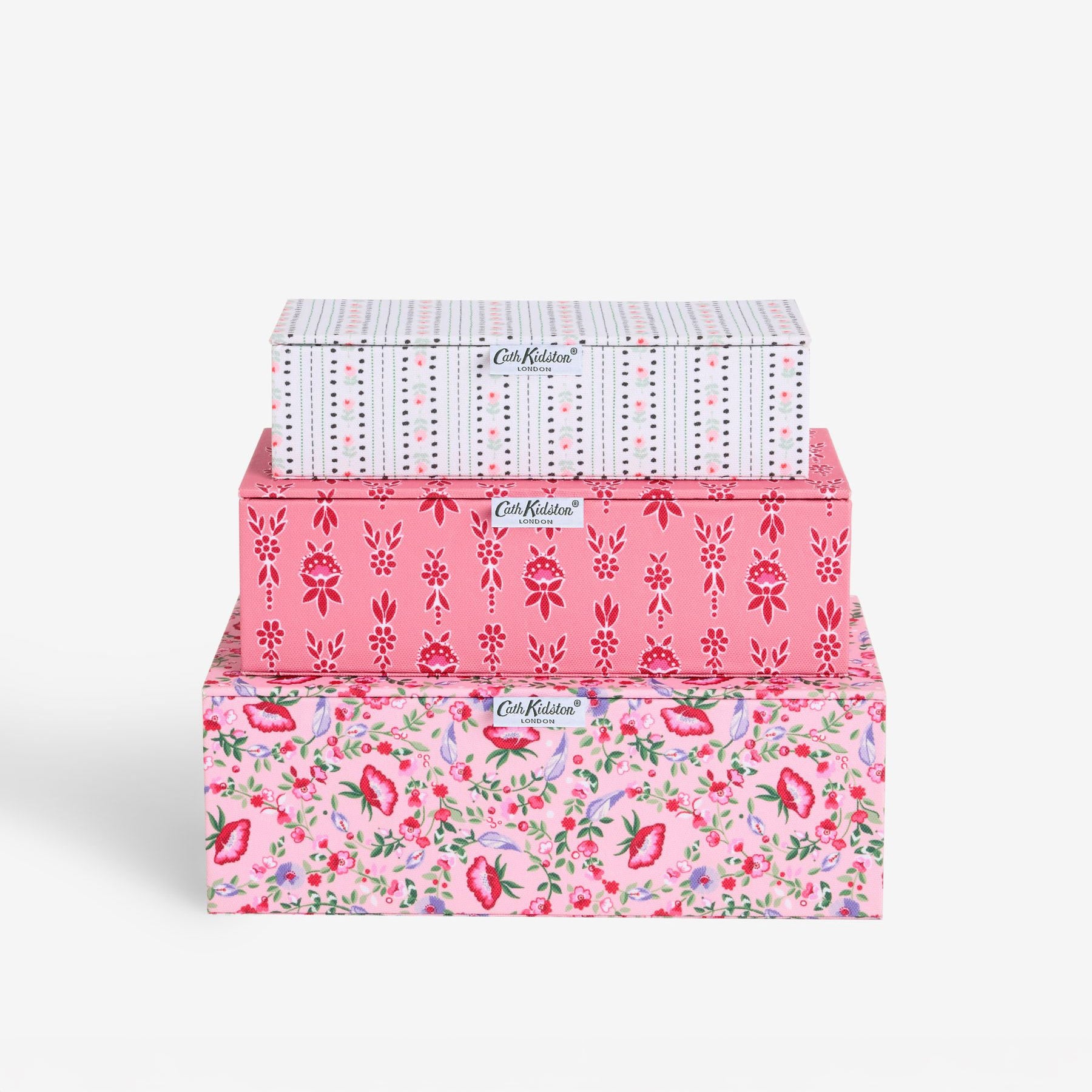 ストレージボックス 3個セットPink Floral | Cath Kidston 日本公式