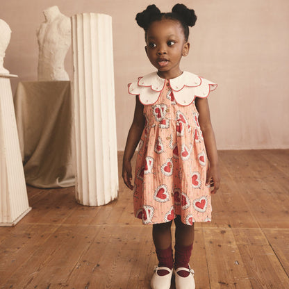 キッズ ワンピース Frilly Hearts