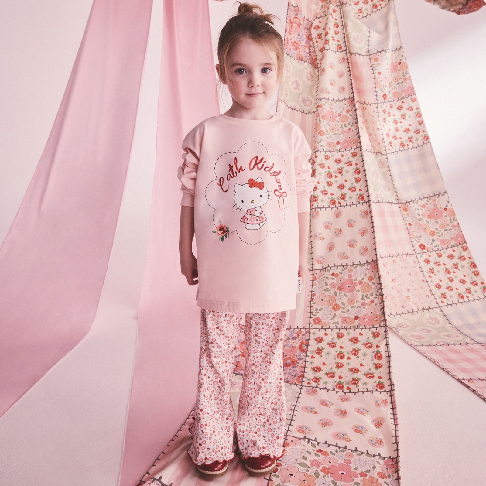 Cath Kidston × Hello Kitty キッズ ロングパンツ Ditsy | Cath
