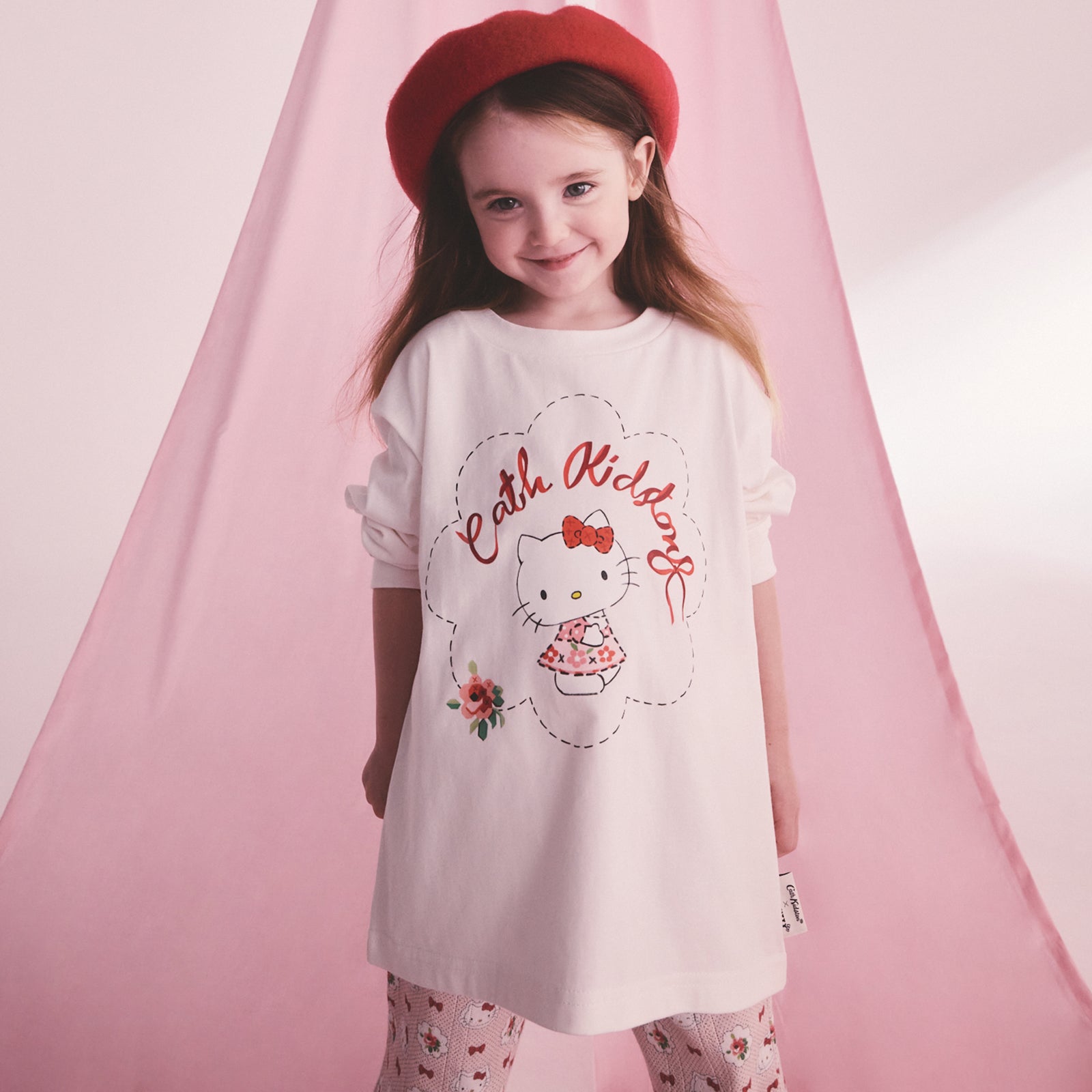 Cath Kidston × Hello Kitty　キッズ ロングスリーブTシャツ
