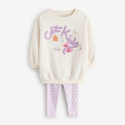 キッズ スウェット＆レギンスセット Cat