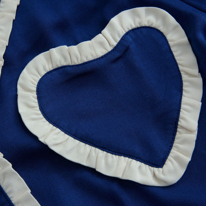 ボタン フリルハートパジャマ