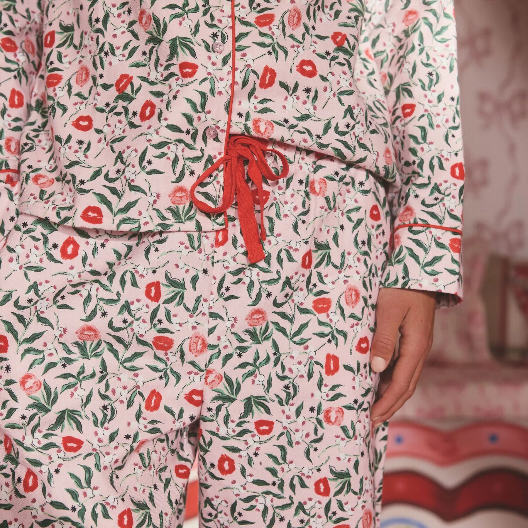 ボタン パジャマ Mistletoe Kisses | Cath Kidston 日本公式オンライン