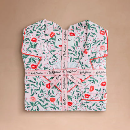 ボタン パジャマ Mistletoe Kisses