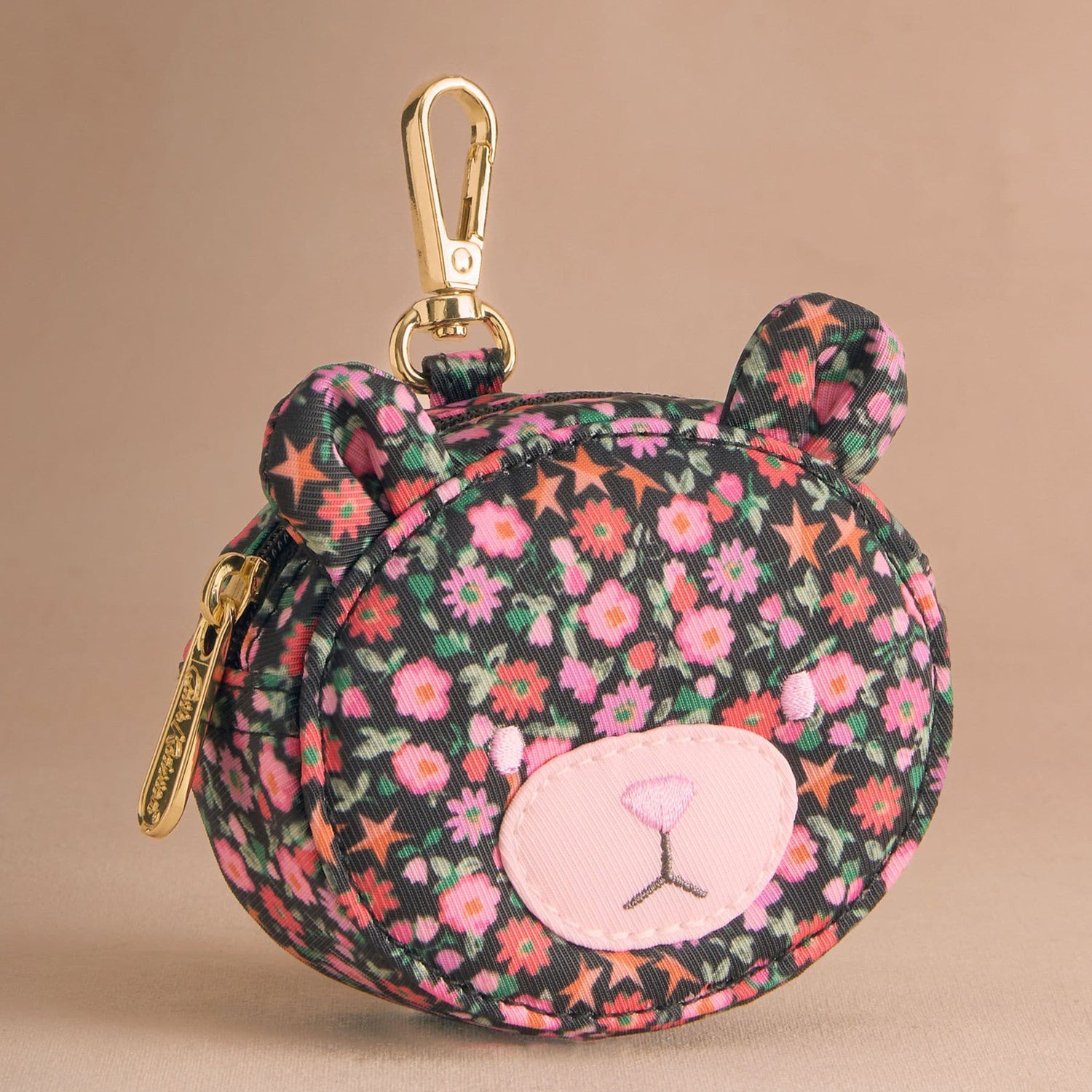 クリップ オン ベア コインパースFolding Star Ditsy