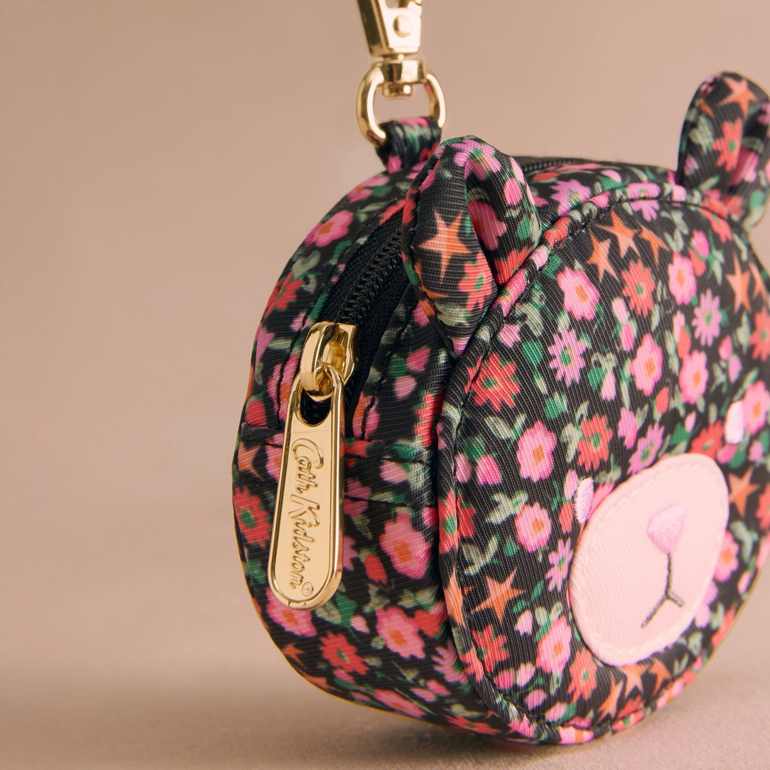 クリップ オン ベア コインパースFolding Star Ditsy