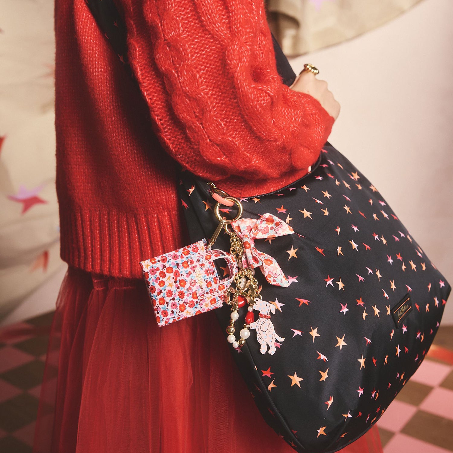 ブックバッグ キーリングFolding Star Ditsy | Cath Kidston 日本公式