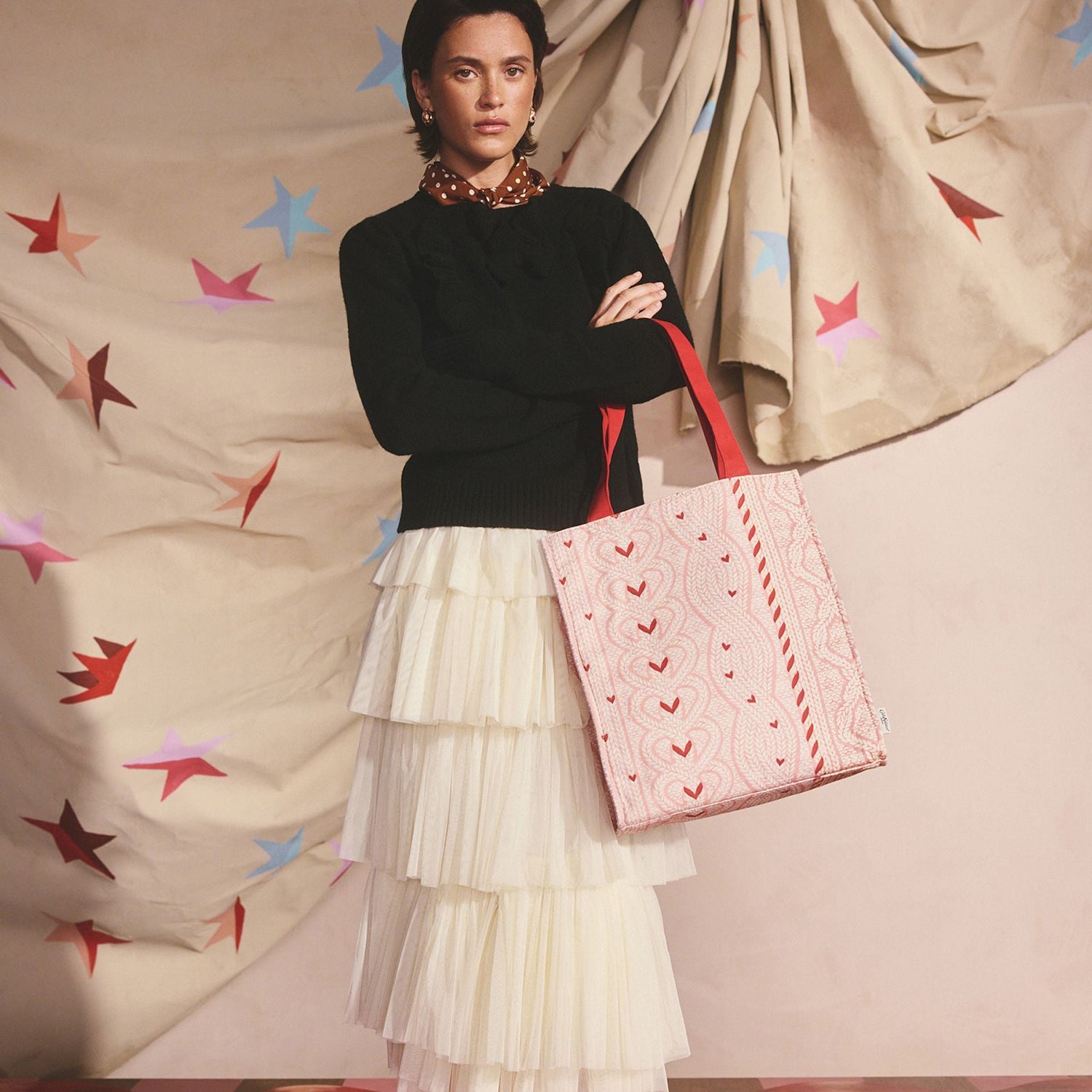 リボン ブックバッグKnit Print | Cath Kidston 日本公式オンライン