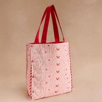 リボン ブックバッグKnit Print