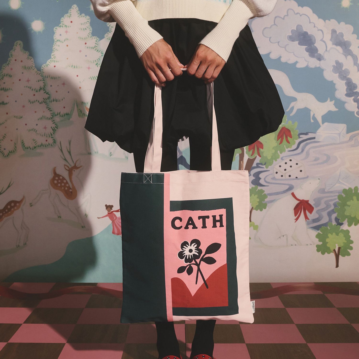 レトロ トートバッグRetro Floral