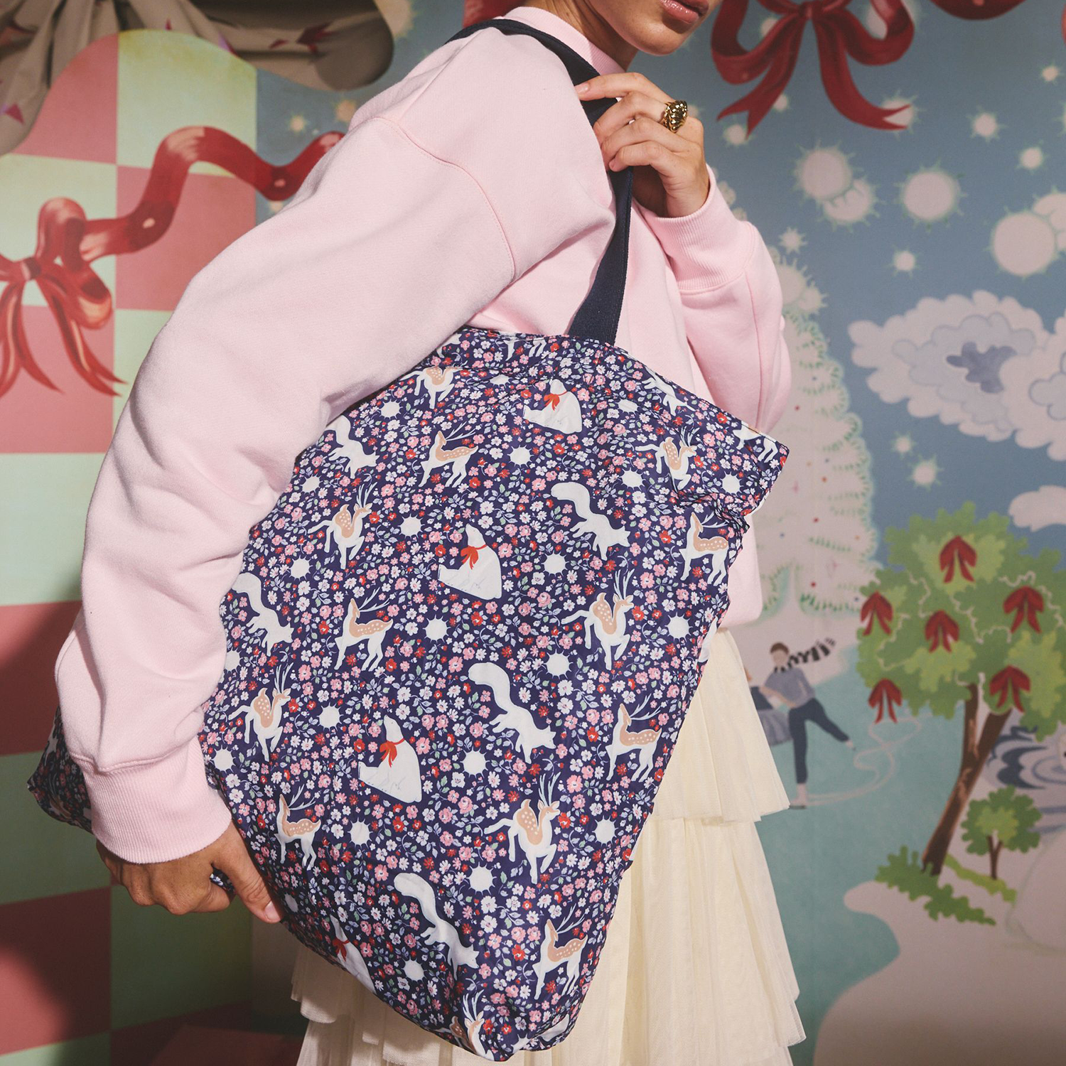 ラージ フォルダウェイ トートバッグ