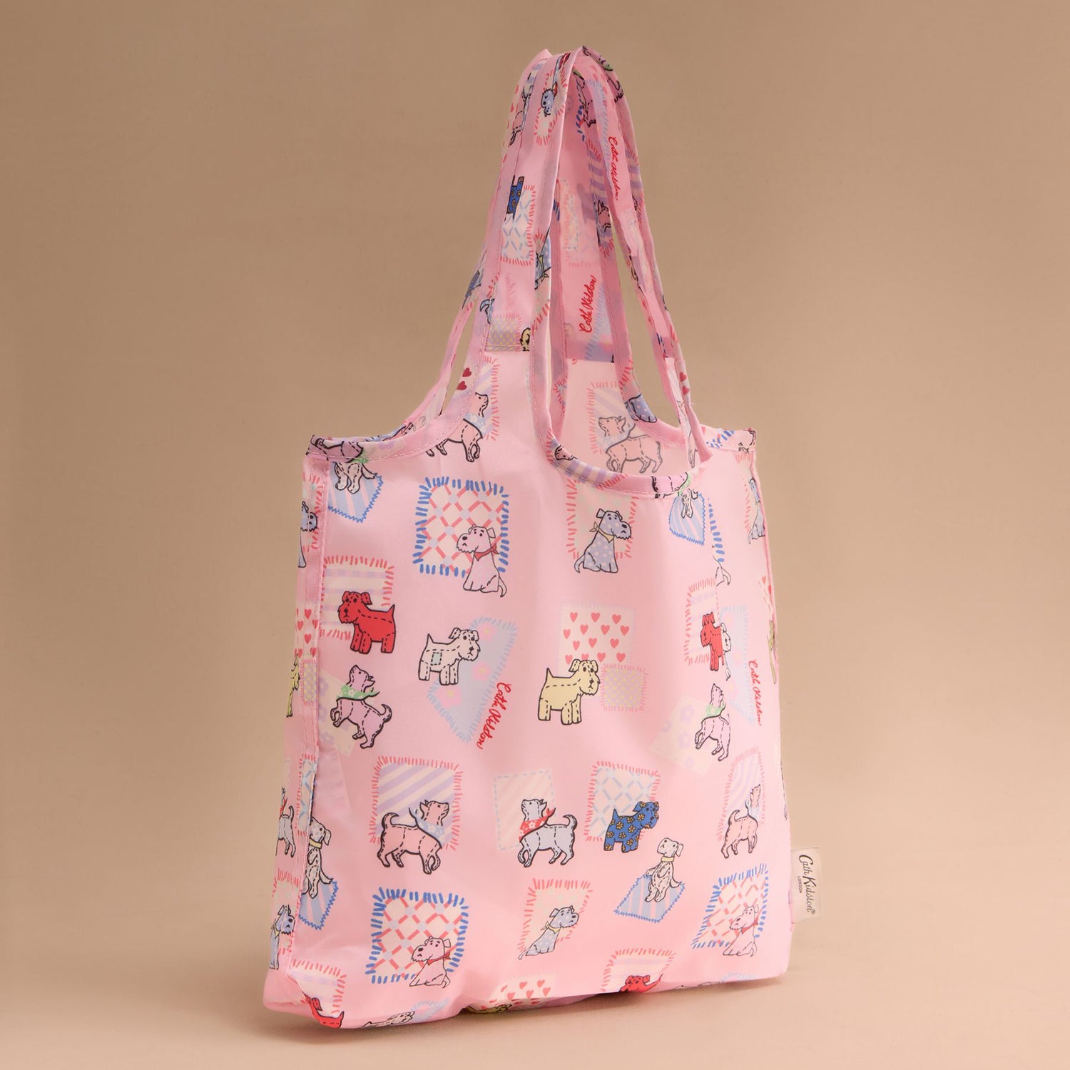 ミニ フォルダウェイ ショッパー Dog Patchwork