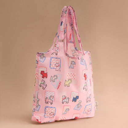 ミニ フォルダウェイ ショッパー Dog Patchwork