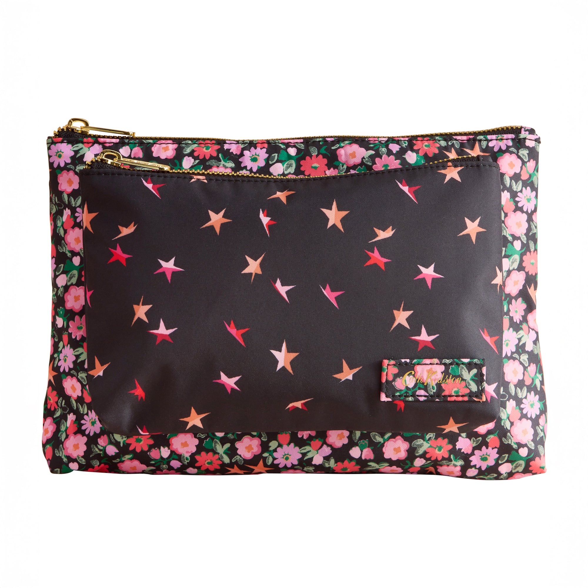 ダブルポーチFolding Star Ditsy