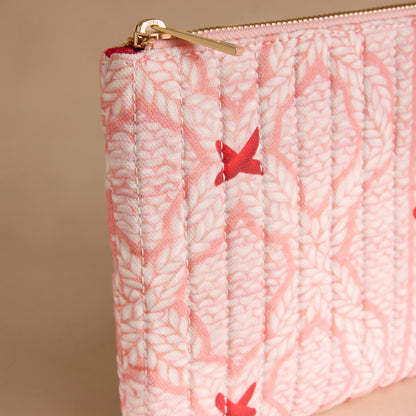 キルティング ポーチKnit Print