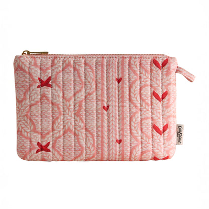 キルティング ポーチKnit Print