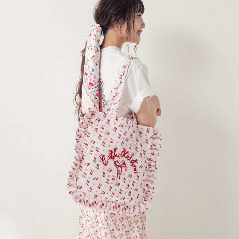 【sale】フリルトートバッグ