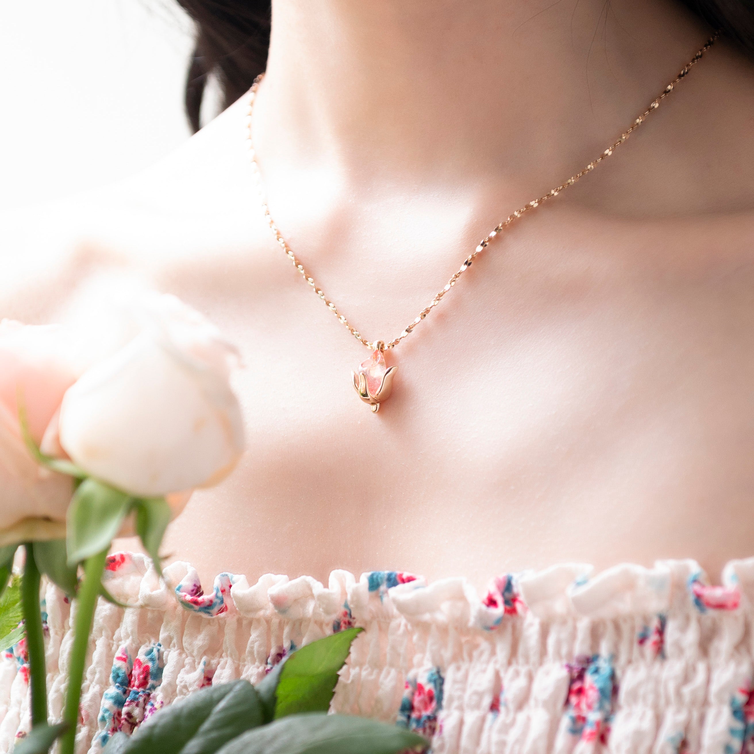 CKxLiquem ペンダント Ribbon Floral
