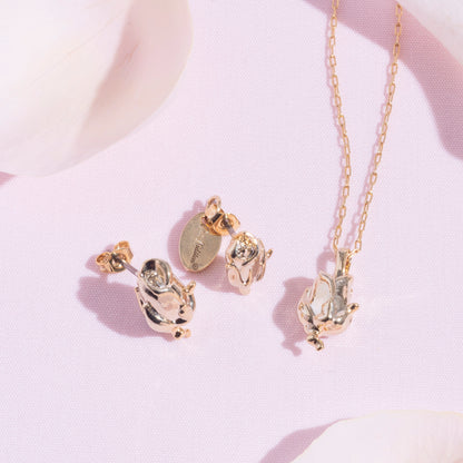 CKxLiquem ミニピアス Ribbon Floral