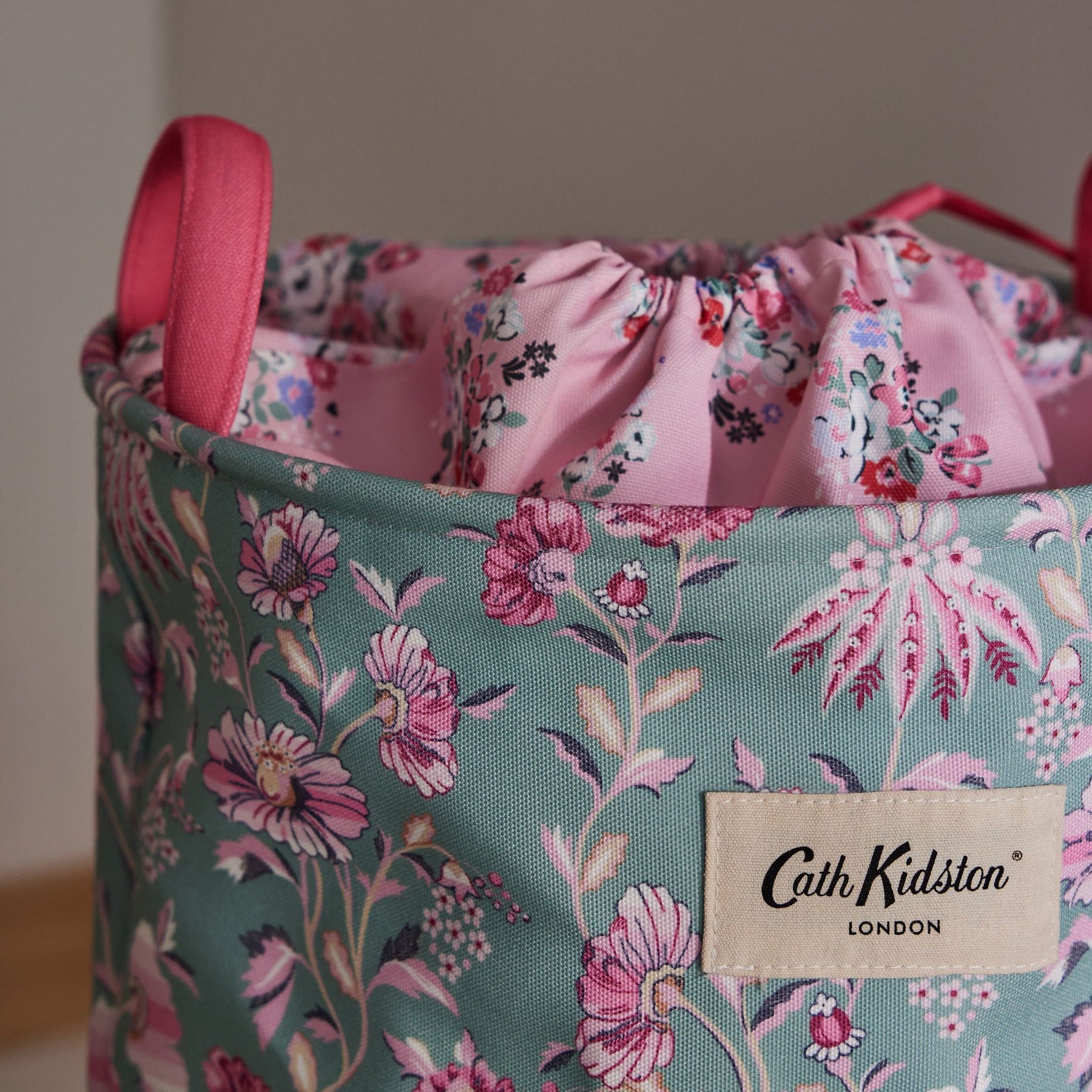 ランドリーバッグ Green Floral