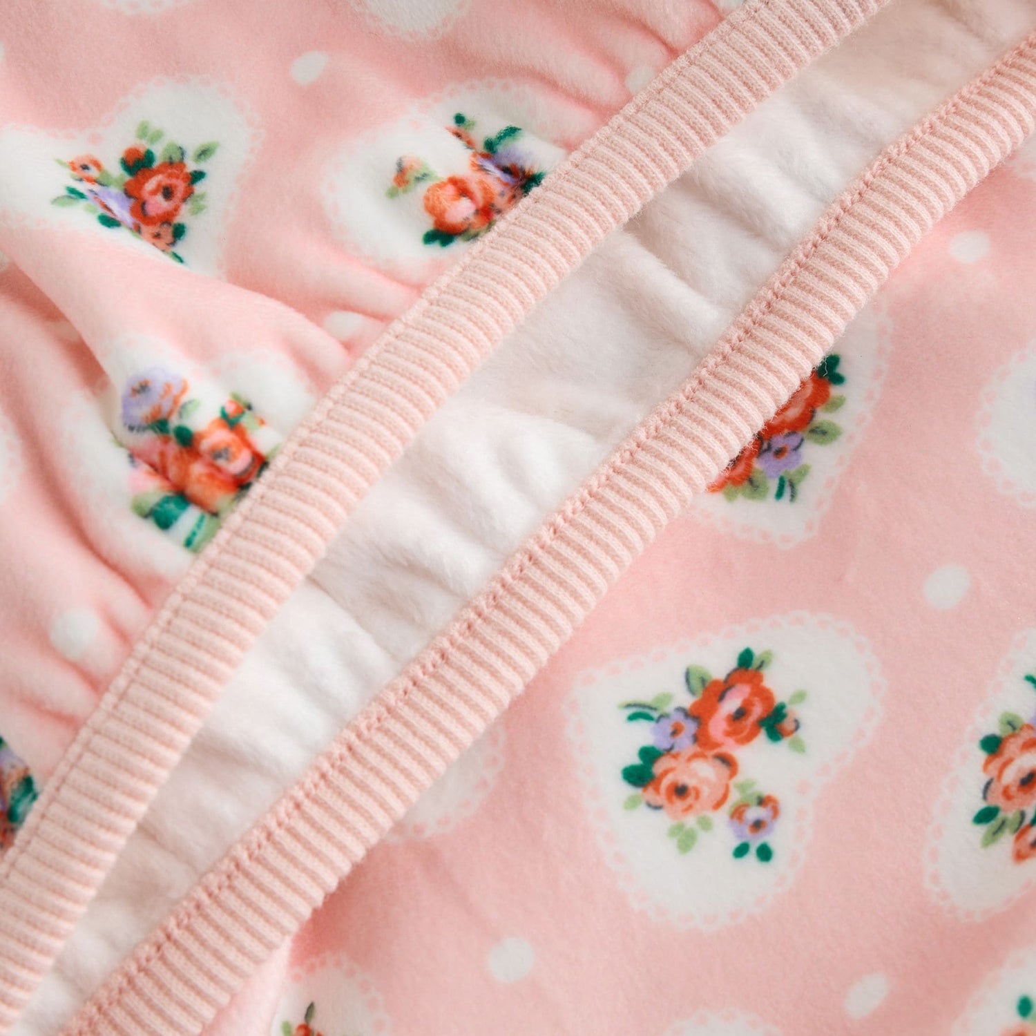 キッズ フリースパジャマ Pink Heart