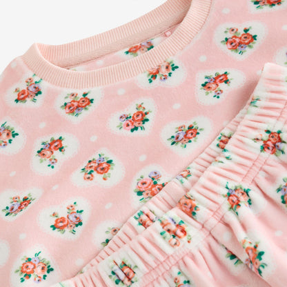 キッズ フリースパジャマ Pink Heart