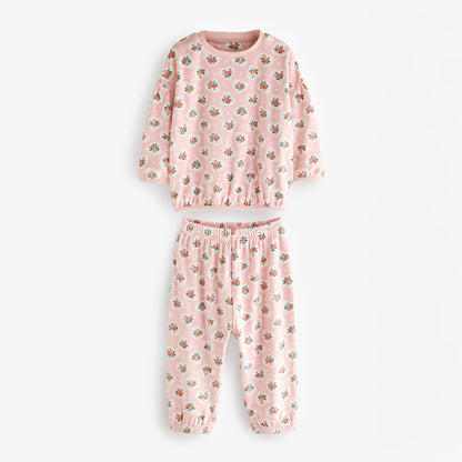 キッズ フリースパジャマ Pink Heart